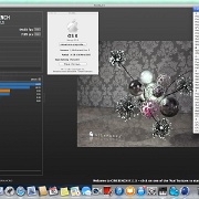 Zrzut ekranu 2013-11-20 o 19.33.34  Test starszą wersja programu Cinebench 11.5 . Renderowanie grafiki - testowana jest zarówno karta graficzna nVidia GTX 760 jak i procesor i7 4770 3.4 GHz.